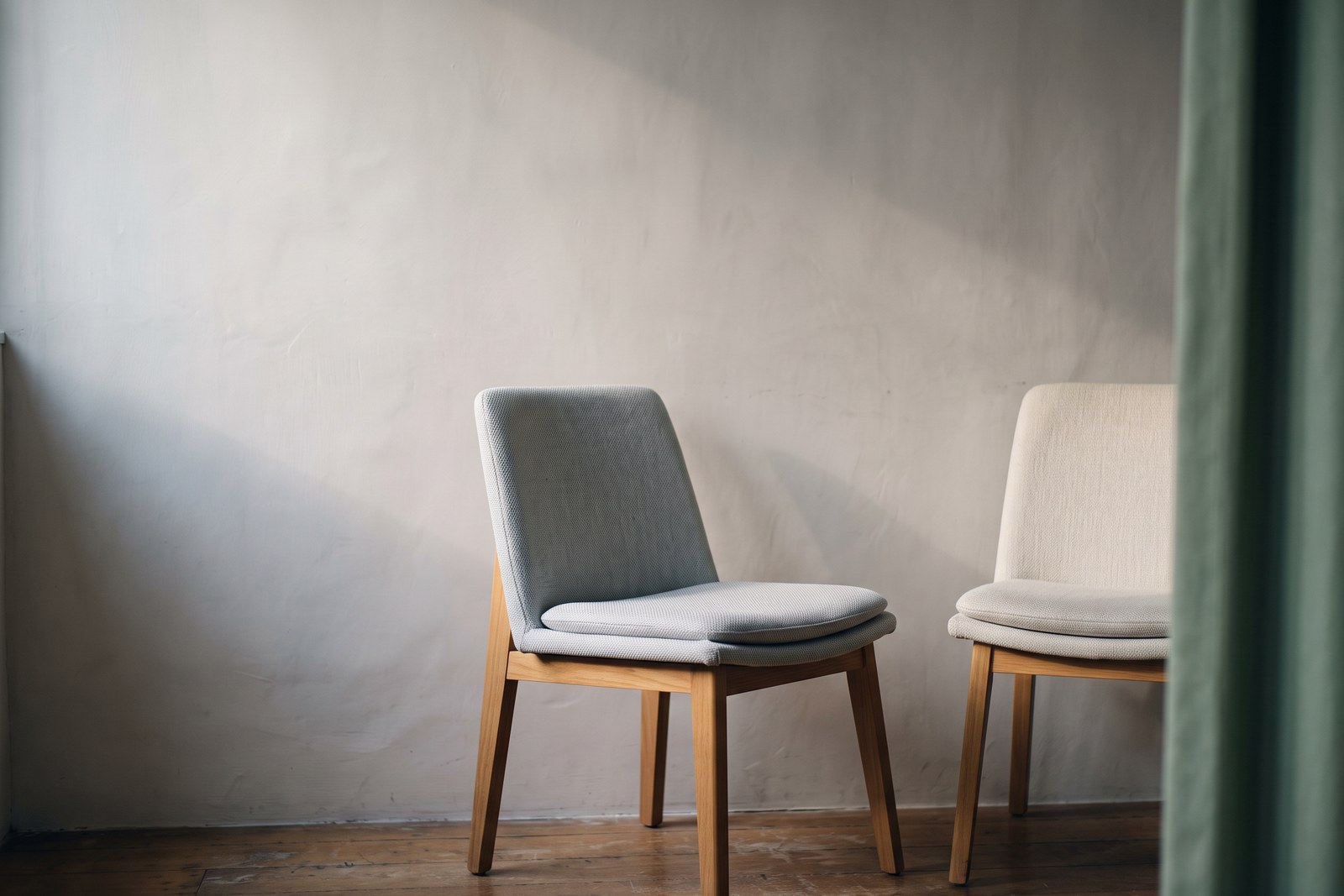 Two chairs in the clinic's consultation corner